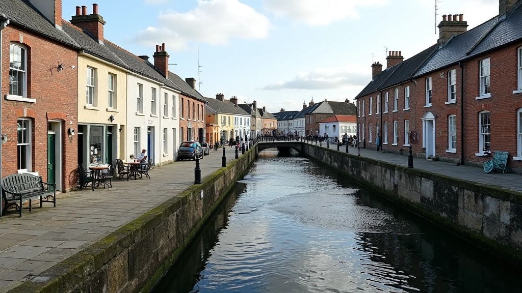 Historic quay with Georgian architecture